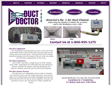 Tablet Screenshot of ductdoctor.com
